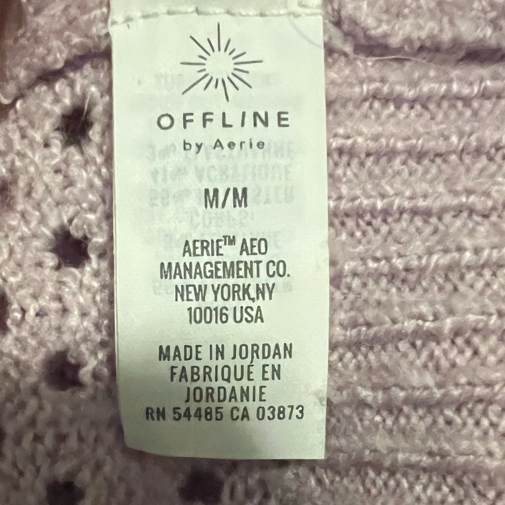 AERIE OFFLINE OPEN KNIT SWEATER - Picture 8 of 9